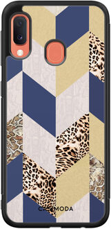 Casimoda Samsung Galaxy A20e hoesje - Blue leo wild Blauw