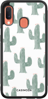 Casimoda Samsung Galaxy A20e hoesje - Cactus print Groen
