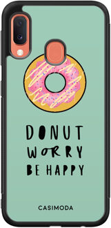 Casimoda Samsung Galaxy A20e hoesje - Donut worry Blauw