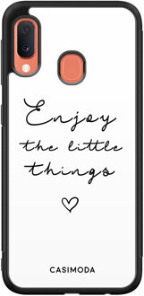 Casimoda Samsung Galaxy A20e hoesje - Enjoy life Wit