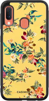 Casimoda Samsung Galaxy A20e hoesje - Florals for days Geel