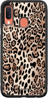 Casimoda Samsung Galaxy A20e hoesje - Golden wildcat Goudkleurig