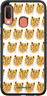 Casimoda Samsung Galaxy A20e hoesje - Got my leopard Geel