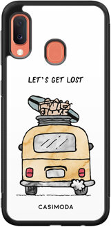 Casimoda Samsung Galaxy A20e hoesje - Let's get lost Geel