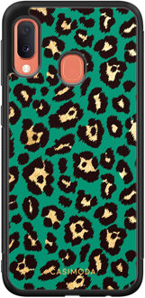 Casimoda Samsung Galaxy A20e hoesje - Luipaard groen