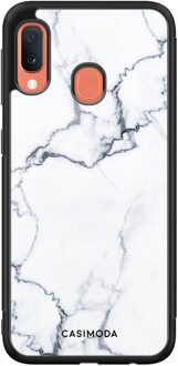 Casimoda Samsung Galaxy A20e hoesje - Marmer grijs Grijs/zilverkleurig
