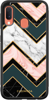 Casimoda Samsung Galaxy A20e hoesje - Marmer triangles Multi