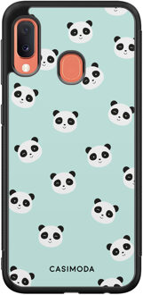 Casimoda Samsung Galaxy A20e hoesje - Panda print Mint