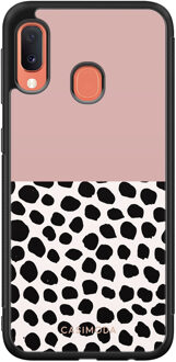 Casimoda Samsung Galaxy A20e hoesje - Pink dots Roze