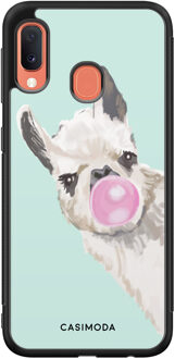 Casimoda Samsung Galaxy A20e hoesje - Retro lama Blauw