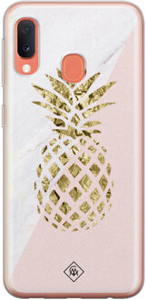 Casimoda Samsung Galaxy A20e siliconen hoesje - Ananas Blauw