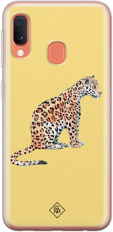 Casimoda Samsung Galaxy A20e siliconen hoesje - Leo wild Mint
