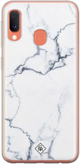 Casimoda Samsung Galaxy A20e siliconen hoesje - Marmer grijs Multi