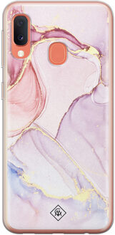 Casimoda Samsung Galaxy A20e siliconen hoesje - Purple sky Blauw