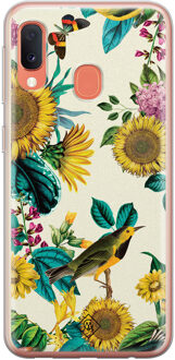 Casimoda Samsung Galaxy A20e siliconen hoesje - Sunflowers Multi