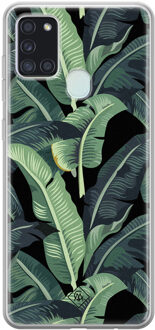 Casimoda Samsung Galaxy A21s siliconen hoesje - Bali vibe Blauw, Roze