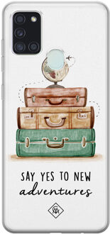 Casimoda Samsung Galaxy A21s siliconen hoesje - Wanderlust Multi