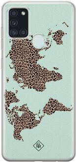 Casimoda Samsung Galaxy A21s siliconen hoesje - Wild world Multi