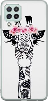 Casimoda Samsung Galaxy A22 4G siliconen hoesje - Giraffe Wit