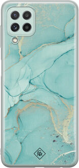 Casimoda Samsung Galaxy A22 4G siliconen hoesje - Touch of mint
