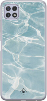 Casimoda Samsung Galaxy A22 5G siliconen hoesje - Oceaan Blauw