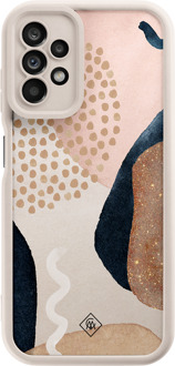 Casimoda Samsung Galaxy A23 beige case - Abstract dots