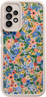 Casimoda Samsung Galaxy A23 beige case - Floral garden
