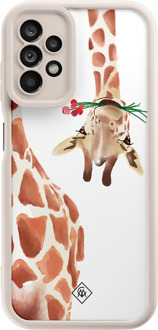 Casimoda Samsung Galaxy A23 beige case - Giraffe