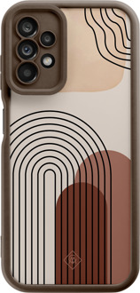 Casimoda Samsung Galaxy A23 bruine case - Warm curves
