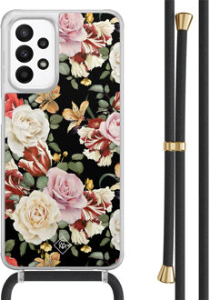 Casimoda Samsung Galaxy A23 hoesje met koord - Flowerpower Multi