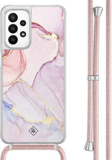 Casimoda Samsung Galaxy A23 hoesje met koord - Purple sky Paars