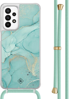 Casimoda Samsung Galaxy A23 hoesje met koord - Touch of mint