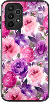Casimoda Samsung Galaxy A23 hoesje - Rosy blooms Roze