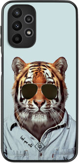 Casimoda Samsung Galaxy A23 hoesje - Tijger wild Blauw