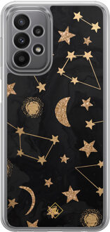 Casimoda Samsung Galaxy A23 hybride hoesje - Counting the stars Zwart, Goudkleurig