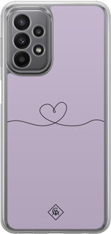 Casimoda Samsung Galaxy A23 hybride hoesje - Hart lila Paars