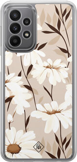 Casimoda Samsung Galaxy A23 hybride hoesje - In bloom Bruin/beige