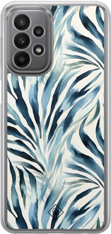 Casimoda Samsung Galaxy A23 hybride hoesje - Japandi waves Blauw