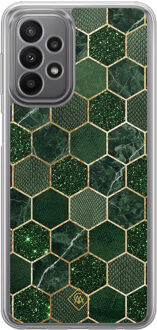 Casimoda Samsung Galaxy A23 hybride hoesje - Kubus groen