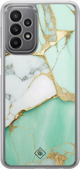 Casimoda Samsung Galaxy A23 hybride hoesje - Marmer mintgroen