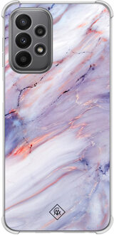 Casimoda Samsung Galaxy A23 shockproof hoesje - Marmer paars