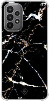 Casimoda Samsung Galaxy A23 shockproof hoesje - Marmer zwart