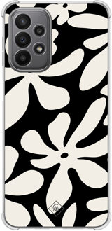 Casimoda Samsung Galaxy A23 shockproof hoesje - Noir bloom Zwart