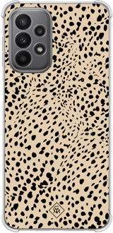 Casimoda Samsung Galaxy A23 shockproof hoesje - Spot on Bruin/beige