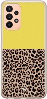Casimoda Samsung Galaxy A23 siliconen hoesje - Luipaard geel