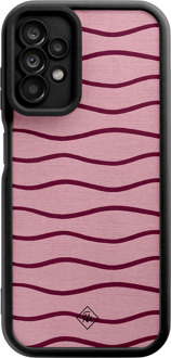 Casimoda Samsung Galaxy A23 zwarte case - Soft stripes
