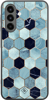 Casimoda Samsung Galaxy A26 hoesje - Blue cubes Blauw