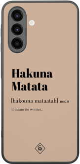Casimoda Samsung Galaxy A26 hoesje - Hakuna matata Bruin/beige