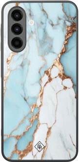 Casimoda Samsung Galaxy A26 hoesje - Marmer lichtblauw