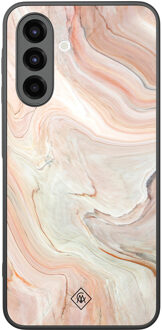 Casimoda Samsung Galaxy A26 hoesje - Marmer waves Bruin/beige